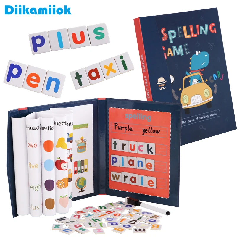 Board Game English For Kids - 1pc Magnetische alfabet spellingwoordpuzzels Spelletjes voor