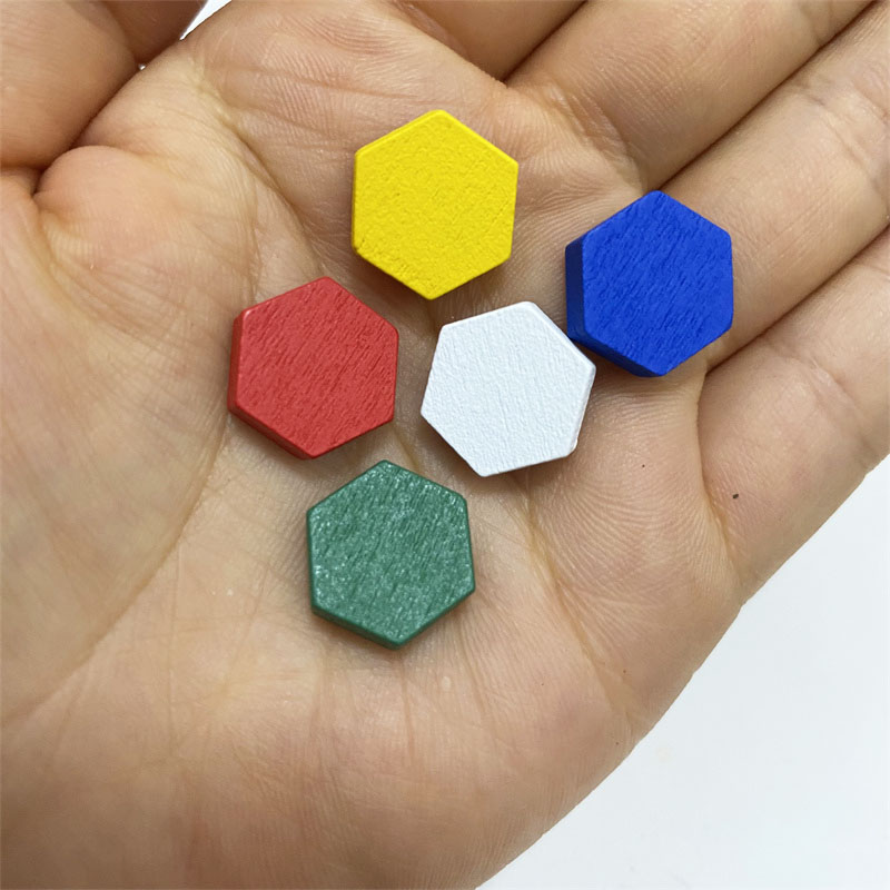 Board Game Impostor - 50 Stuks Houten Zeshoekige Prisma Spel