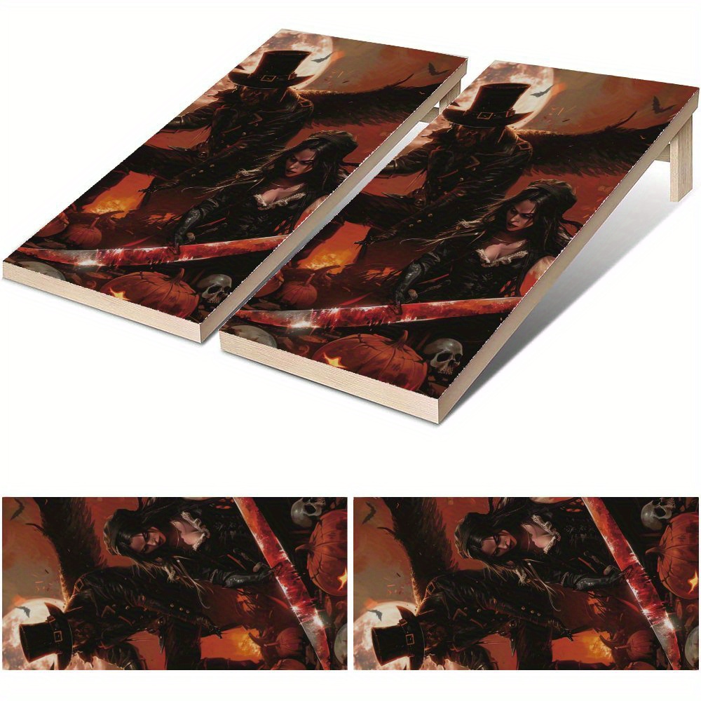 Board Game Film - Dark Night Hunt Waterdichte Cornhole Board
