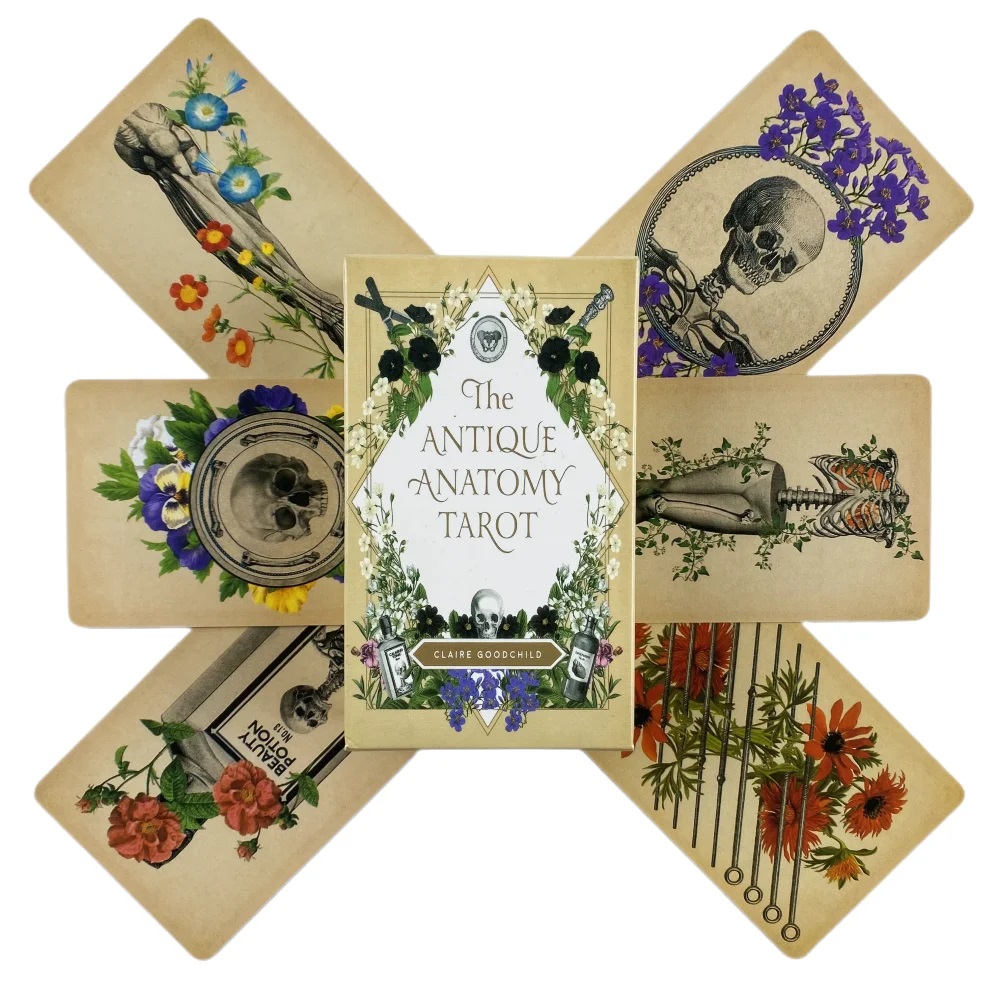Card Game Deck - De antieke anatomie Tarotkaarten Een 78-deck