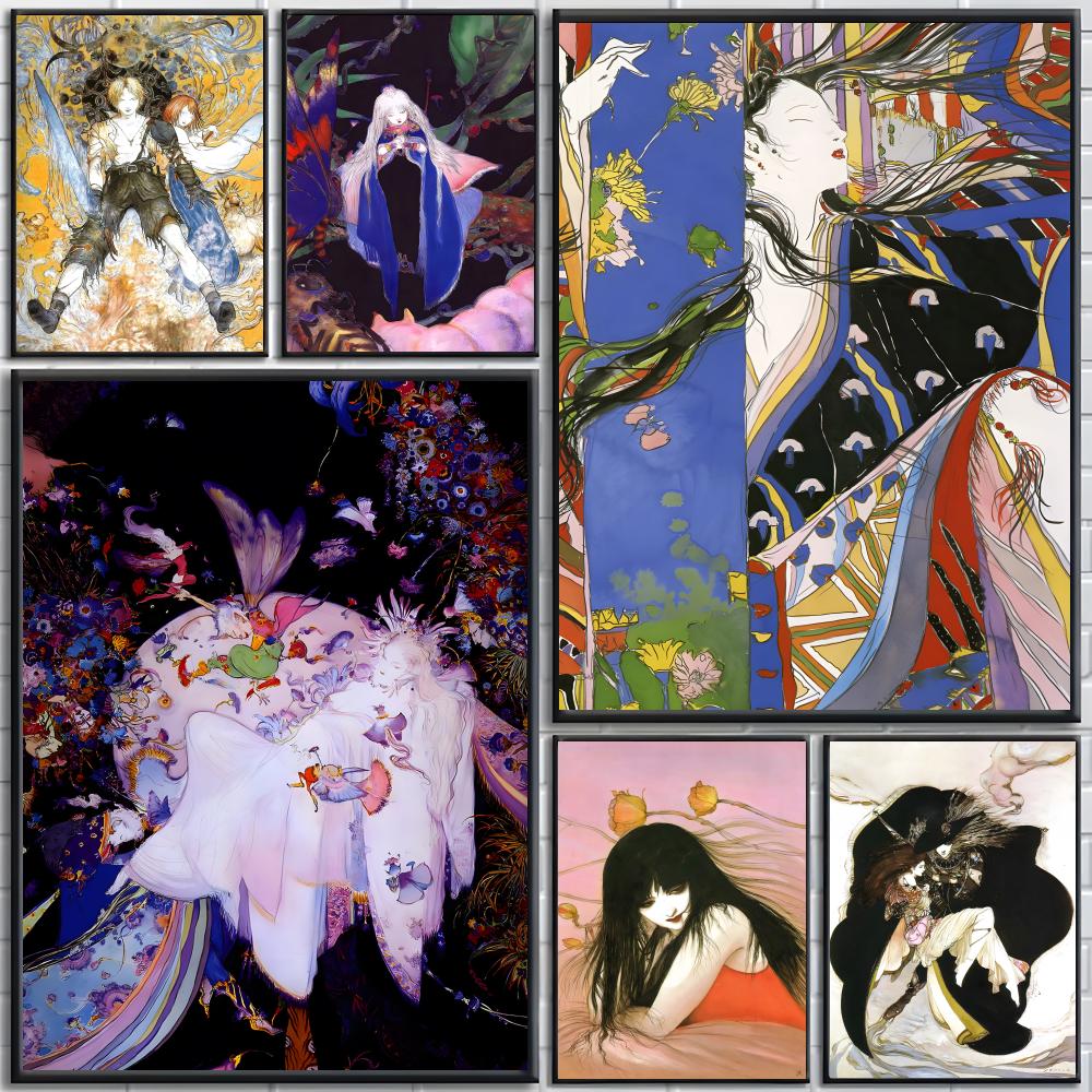 Board Game Yokohama - Y-Yoshitaka Amano Art Poster High-definition posters,