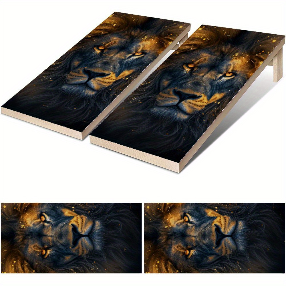 Board Game Film - Night Dark Gold Lion Waterdichte Cornhole