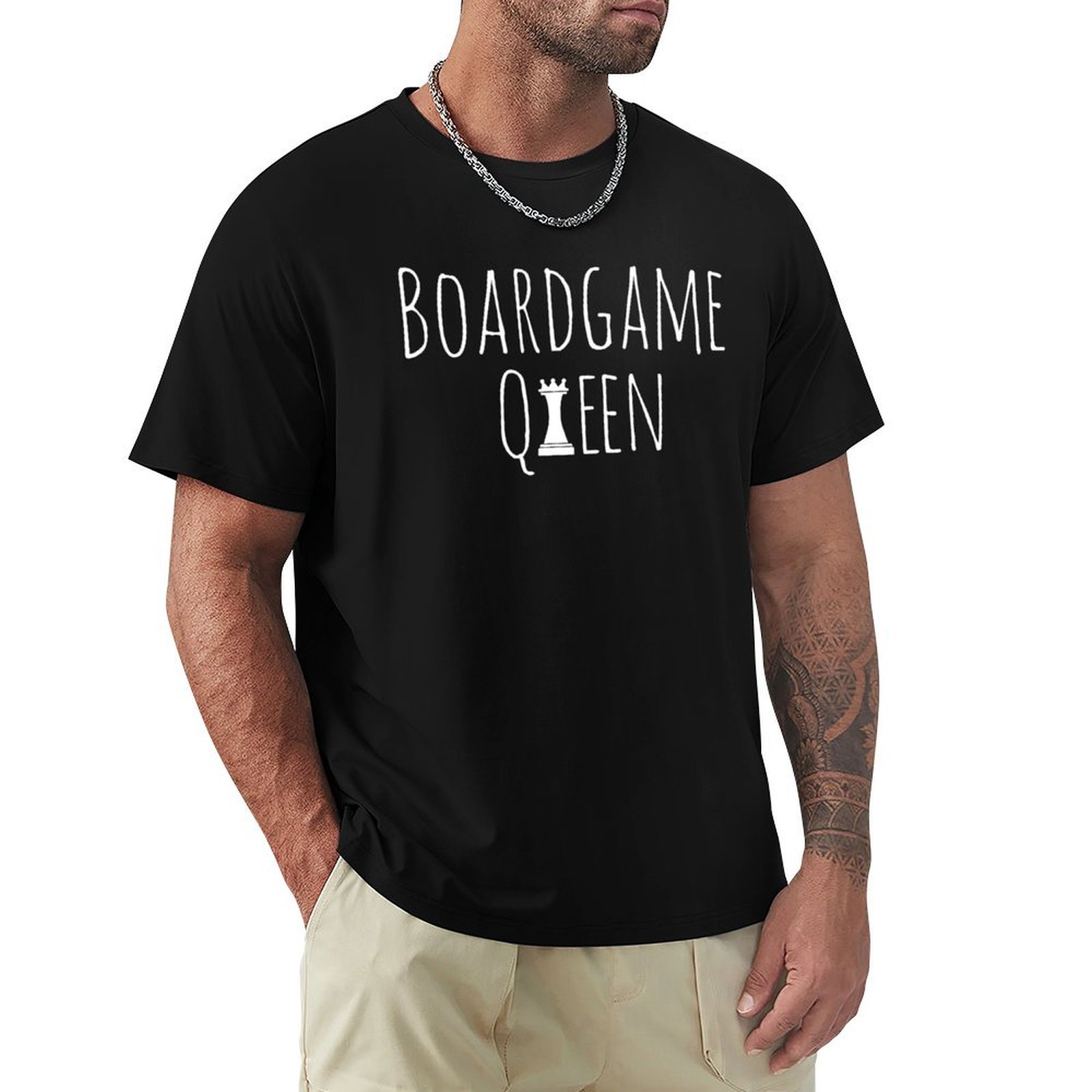 Board Game Queen - Bordspel Koningin T-Shirt Arbeid Werk Casual