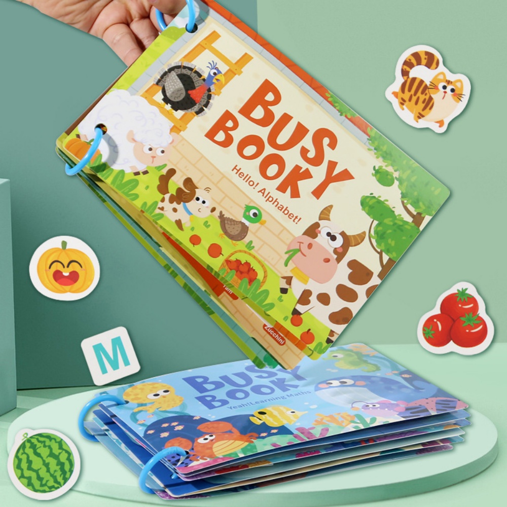 Board Game English For Kids - Druk boek Sticker Rustig boek voor