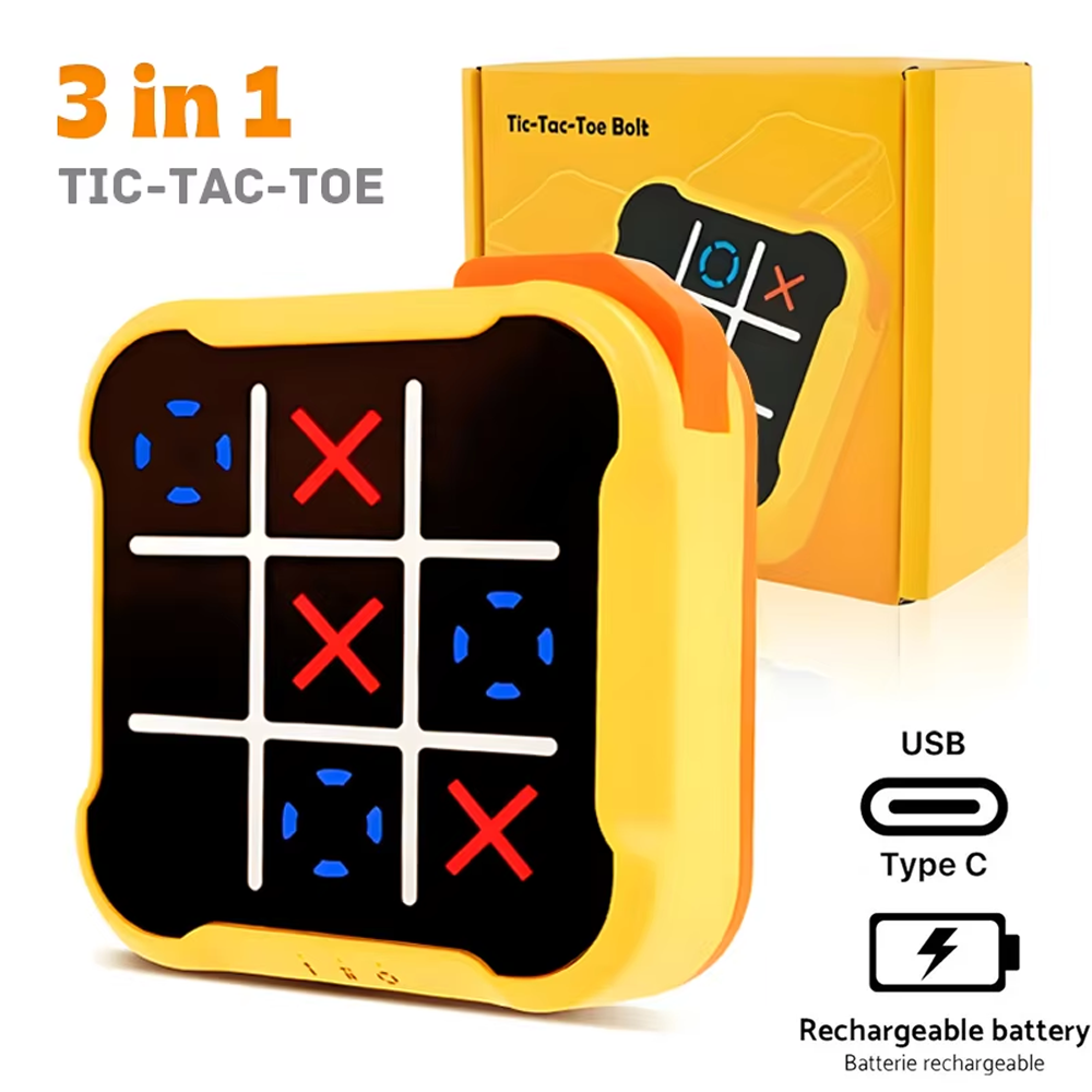 Board Game English For Kids - 3in1 Elektronische TIC-TAC-TOE Bolt Schaakspel Multifunctionele