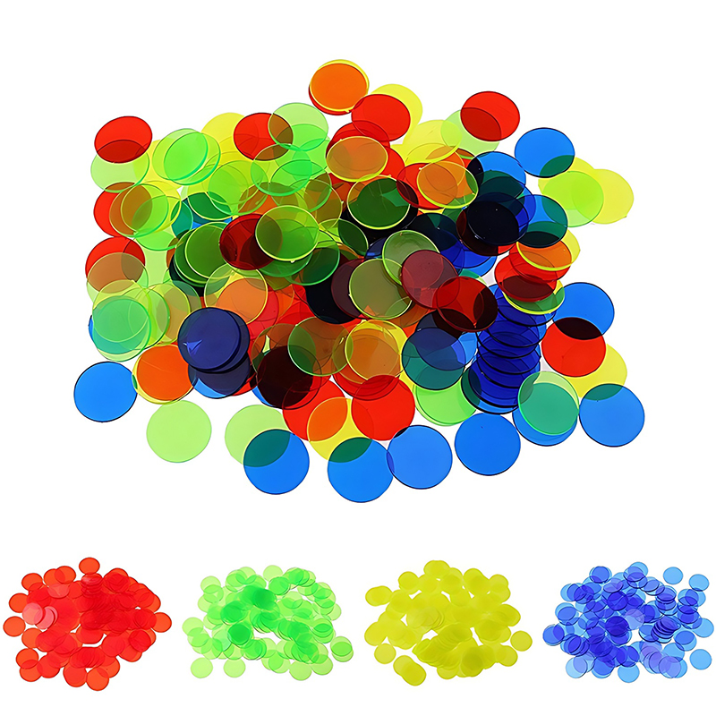 Board Game Loop - 100/200PCS 19mm Ronde Count Chip Veelkleurige