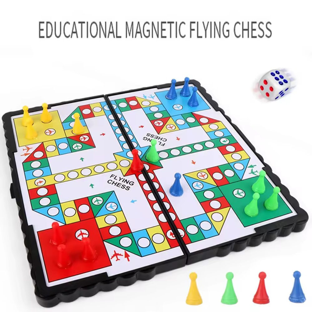 Board Game Quacks - Opvouwbaar magnetisch vliegend schaakspel, kruipmat, draagbaar