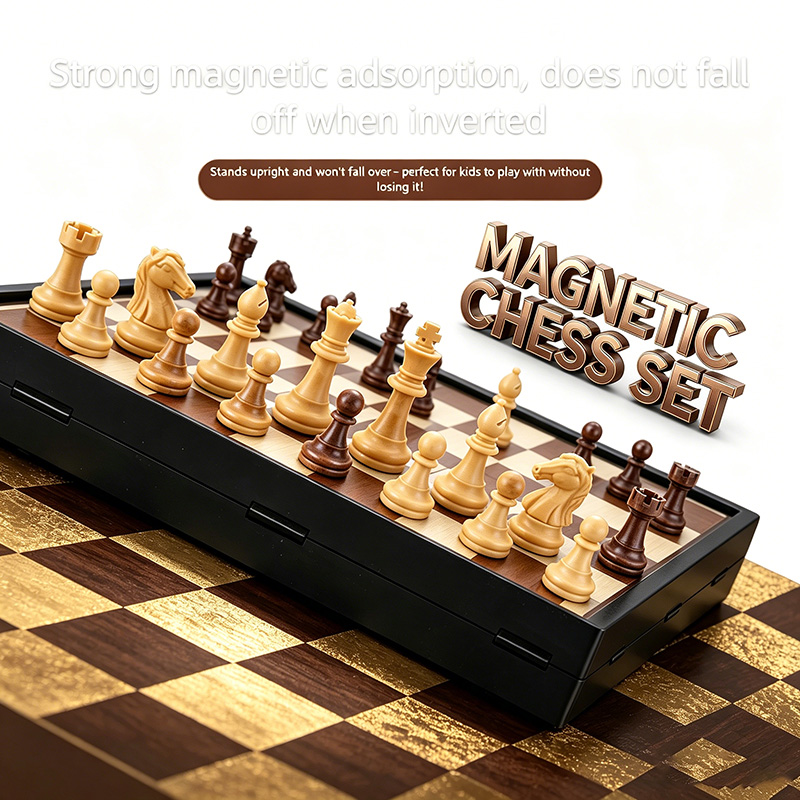 Board Game Quacks - 24CM opvouwbaar magnetisch schaakspelbord, ideaal tafelblad