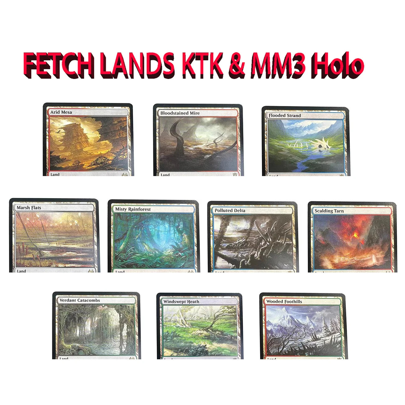 Board Game Store - FETCH LANDS KTK&MM3 Holo Pollute Flooded