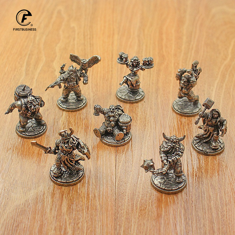 Vintage wit messing miniatuur  - Board Game Movie recensie en prijs
