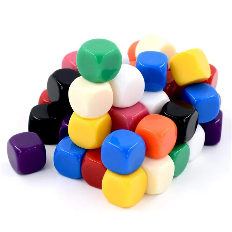 10 stuks acryl 16 mm veelkleur - Board Game Loop recensie en prijs