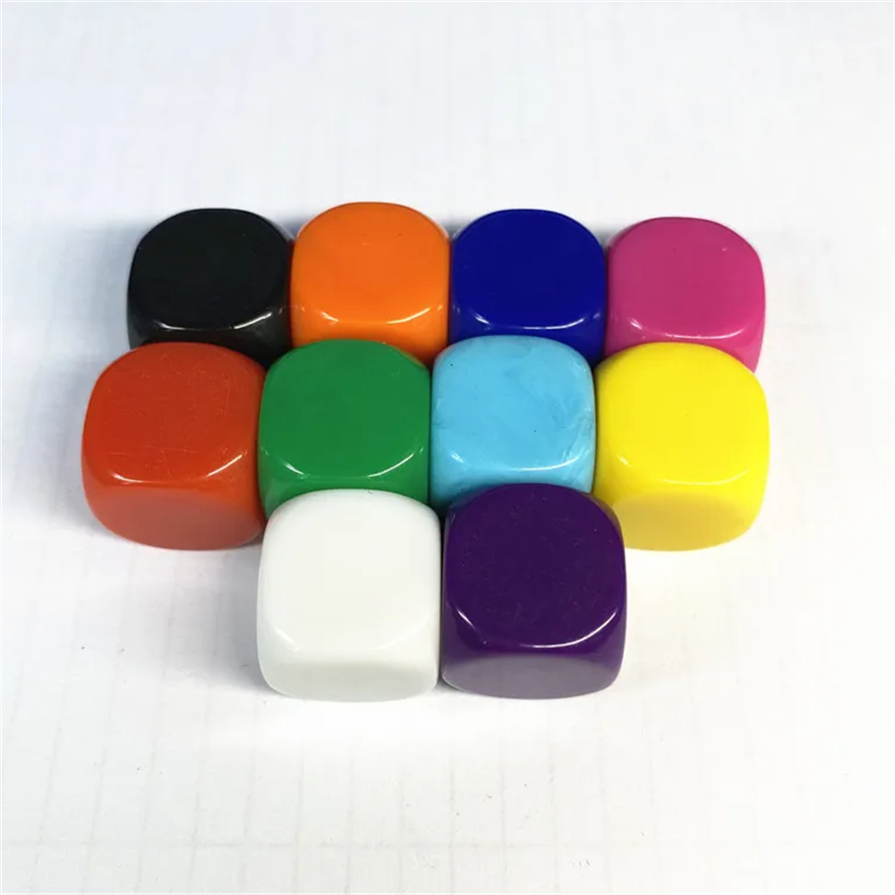 10 stuks acryl 16 mm veelkleur - Board Game Loop recensie en prijs