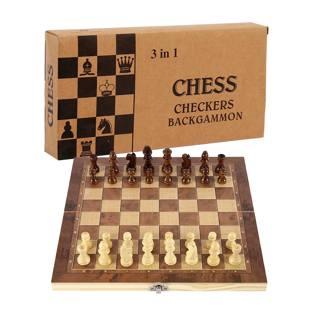 3-in-1 schaakbord, opvouwbaar  - Board Game Quacks recensie en prijs