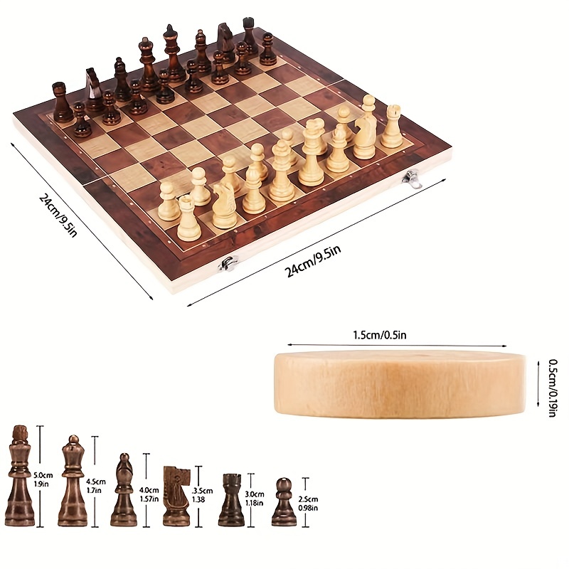 3-in-1 schaakbord, opvouwbaar  - Board Game Quacks recensie en prijs