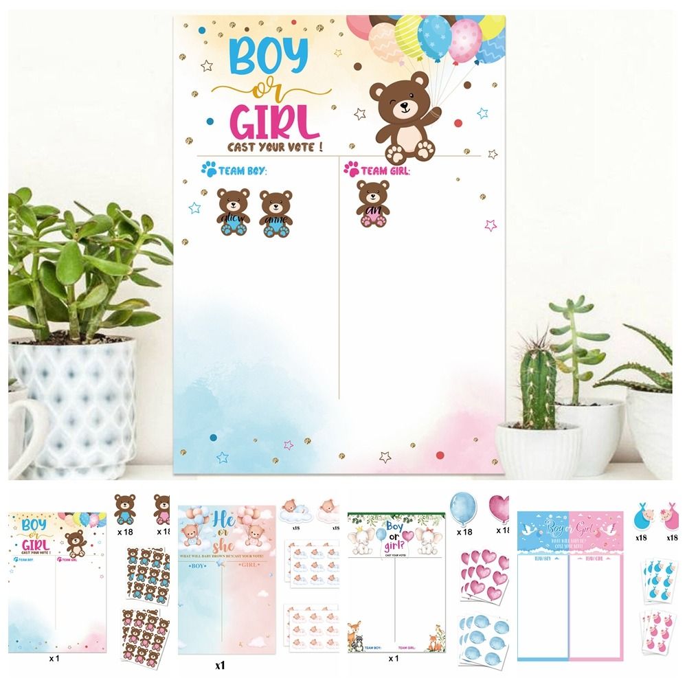 Met stickers Geslacht onthuld  - Board Game Impostor recensie en prijs