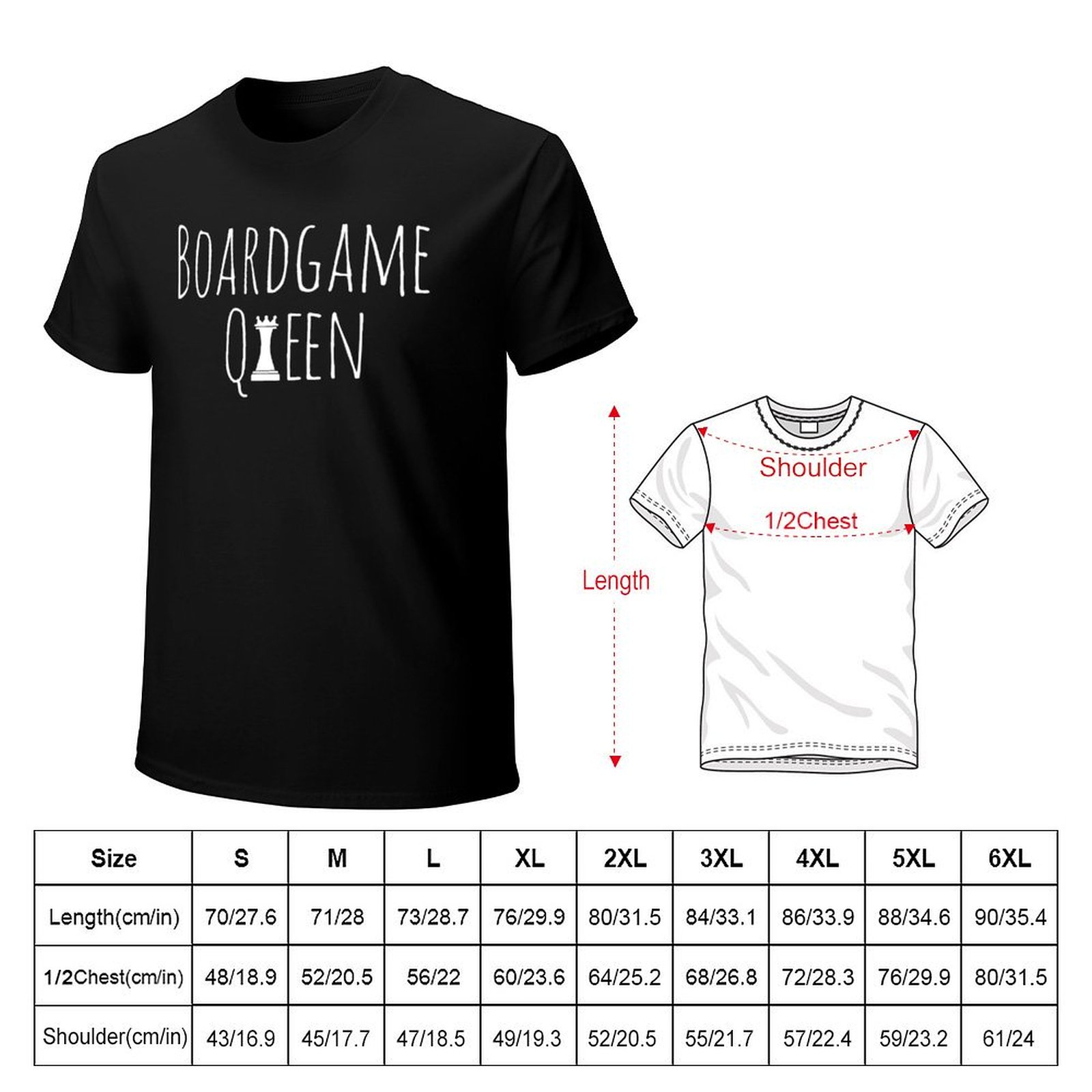 Bordspel Koningin T-Shirt Arbe - Board Game Queen recensie en prijs