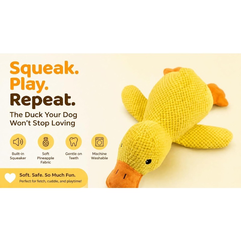 Pluche kalmerende eend hondens - Board Game Quacks recensie en prijs
