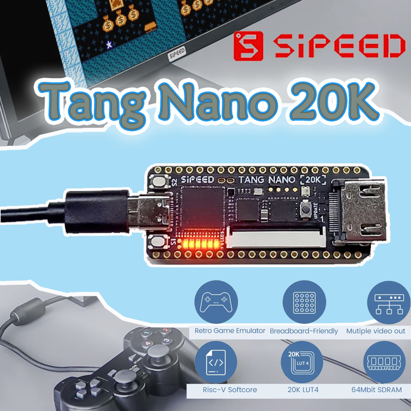 Nieuwe Sipeed Tang Nano 20K FP - Board Game Film recensie en prijs