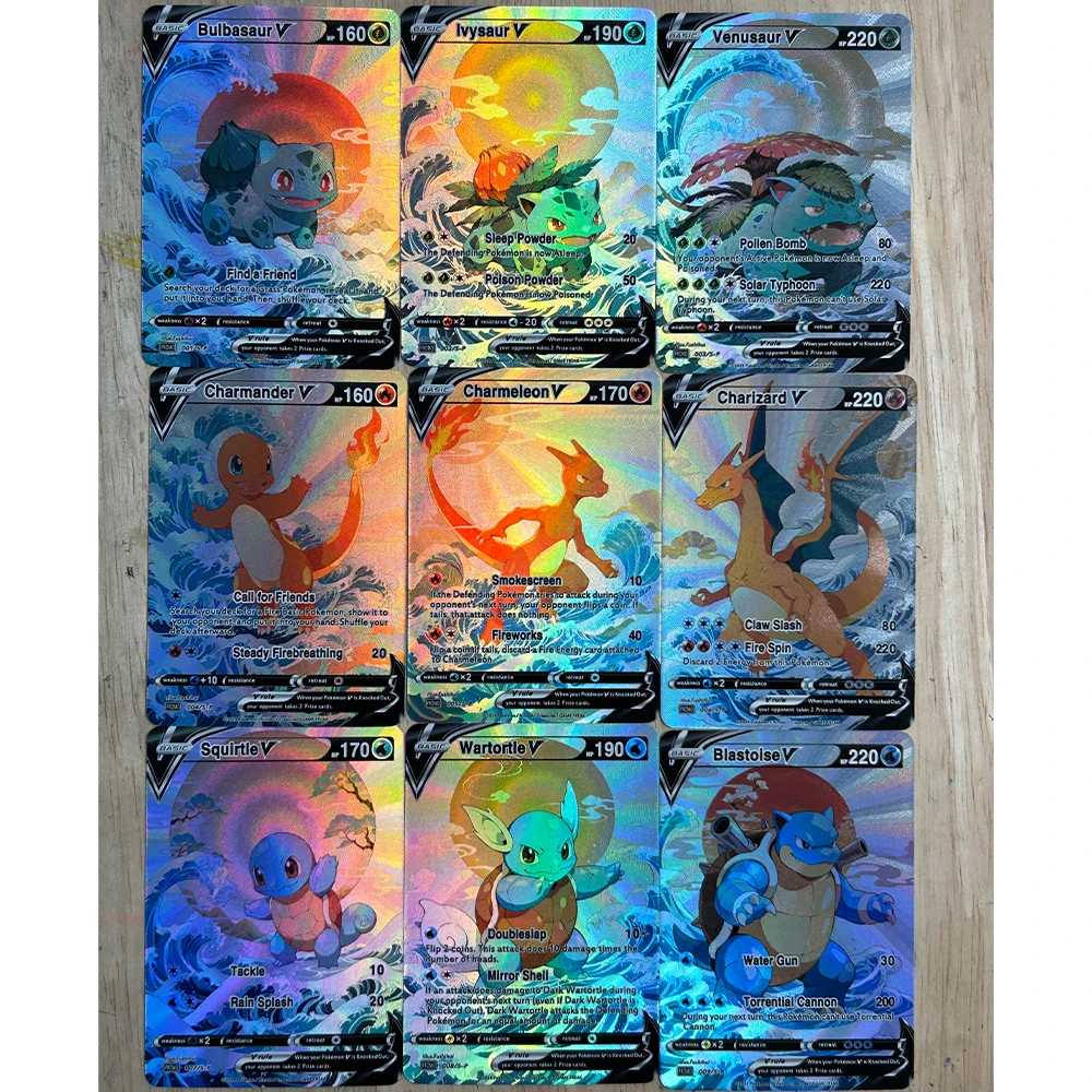 9 stks/set DIY Anime PTCG Coll - Board Game Diy recensie en prijs
