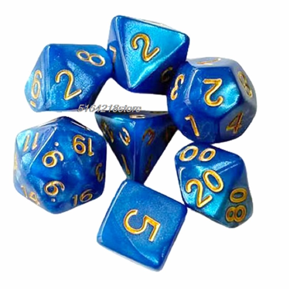 7-delige set dobbelstenen bord - Board Game Impostor recensie en prijs