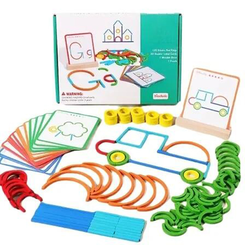 Houten creatieve stokken en ri - Board Game Loop recensie en prijs