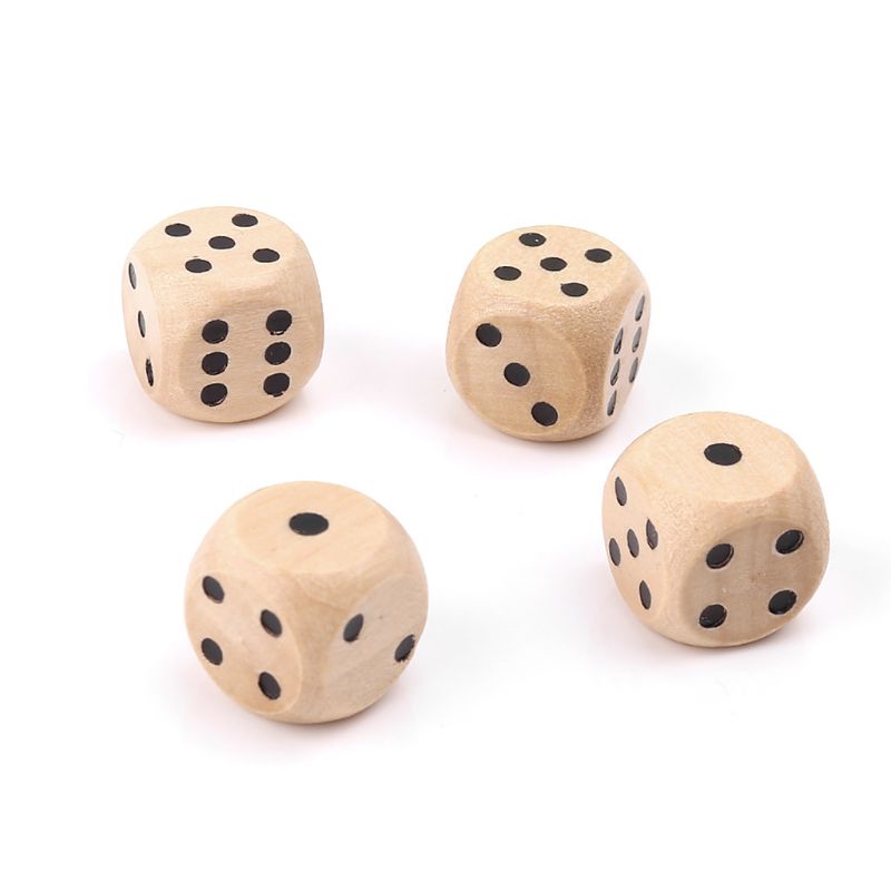 10 Stuks Houten Dobbelstenen 6 - Board Game Loop recensie en prijs
