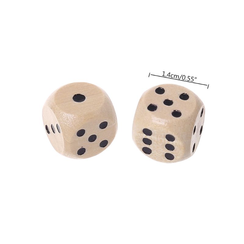 10 Stuks Houten Dobbelstenen 6 - Board Game Loop recensie en prijs